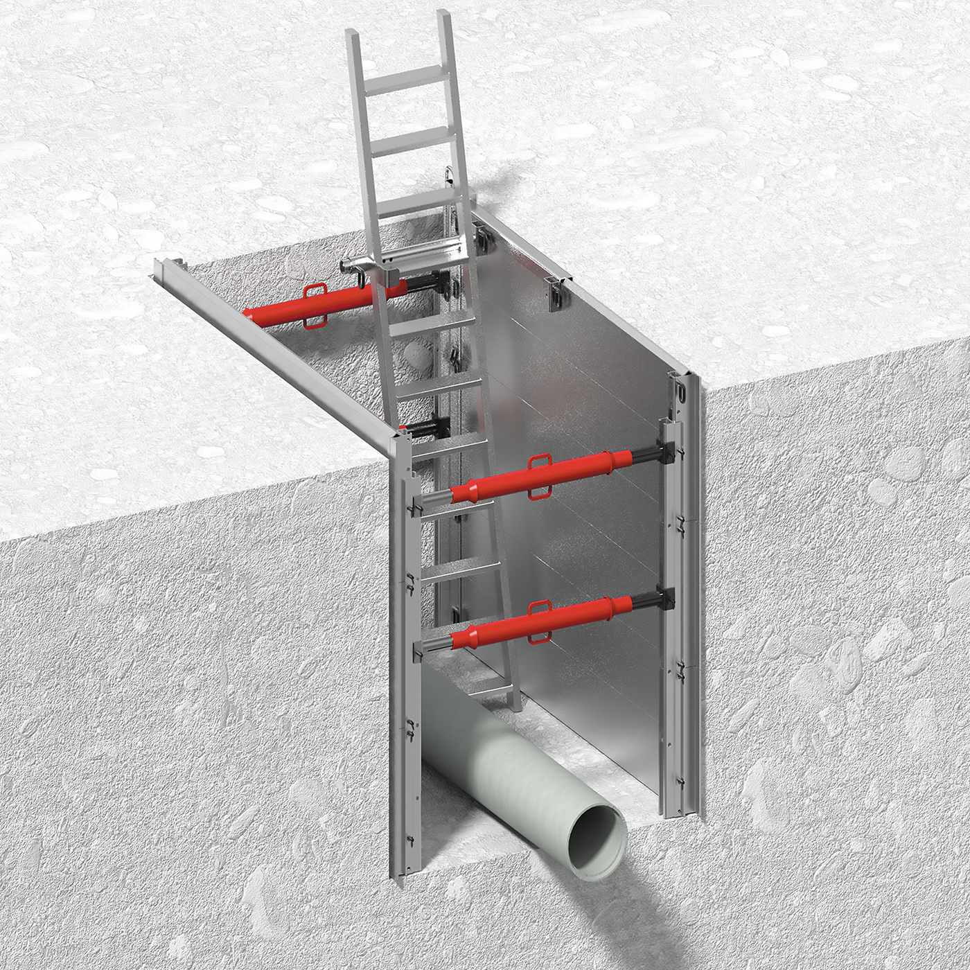 alu-leichtverbau_vollflaechig-mit-leiter